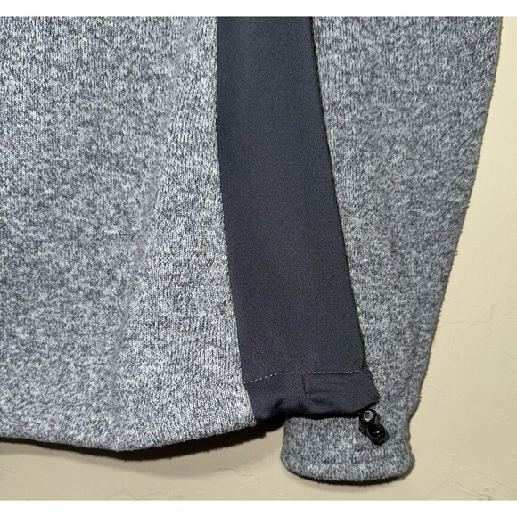 Naturals Reflections Sweater Woman’s Size M Fleece Lined Hooded Full Zip Grey - Picture 7 of 13